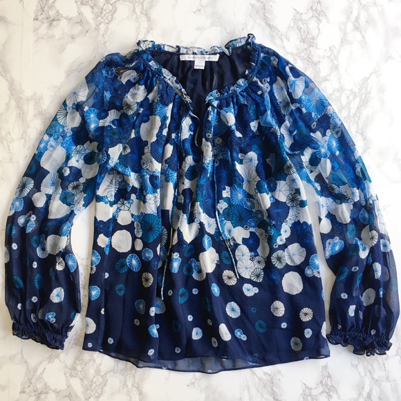 Diane Von Furstenberg Tops -  50% OFF FLASH SALE! DVF “Wynn” silk blouse